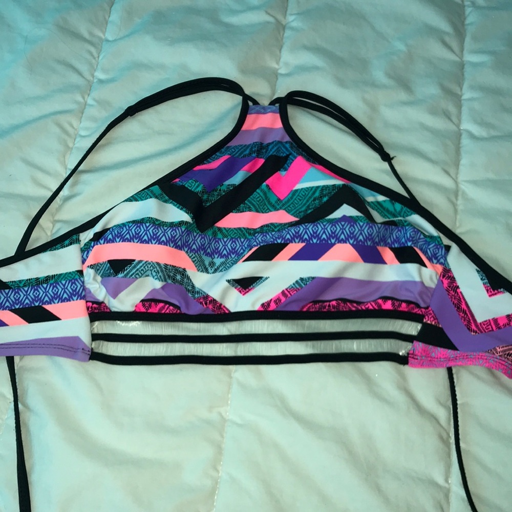OP multi-colored bathing suit top*padded*